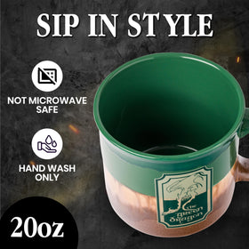 20-ounce capacity perfect for coffee, tea, or hot beverages in daily use.