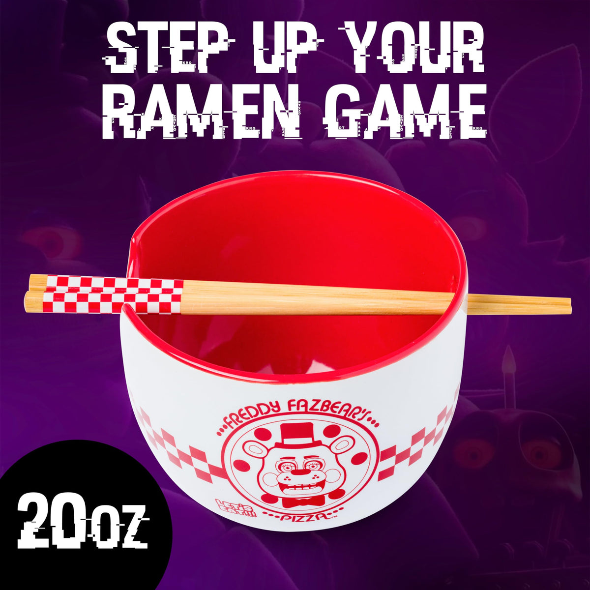 Pair of matching chopsticks included with the Silver Buffalo ramen set.
