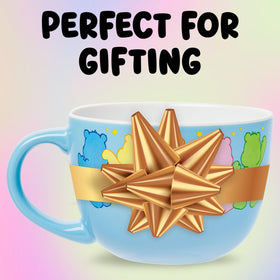 Silver Buffalo Care Bears mug blue body with stars, eye-catching tableware.