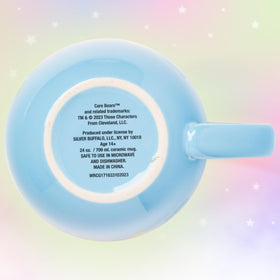 Silver Buffalo Care Bears mug with large ergonomic handle for easy sipping.