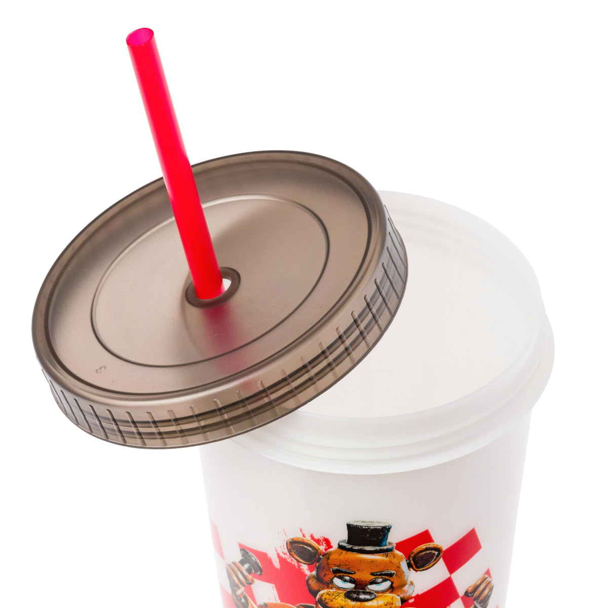 Silver Buffalo FNAF color-changing tumbler with Chica for parties and daily use.