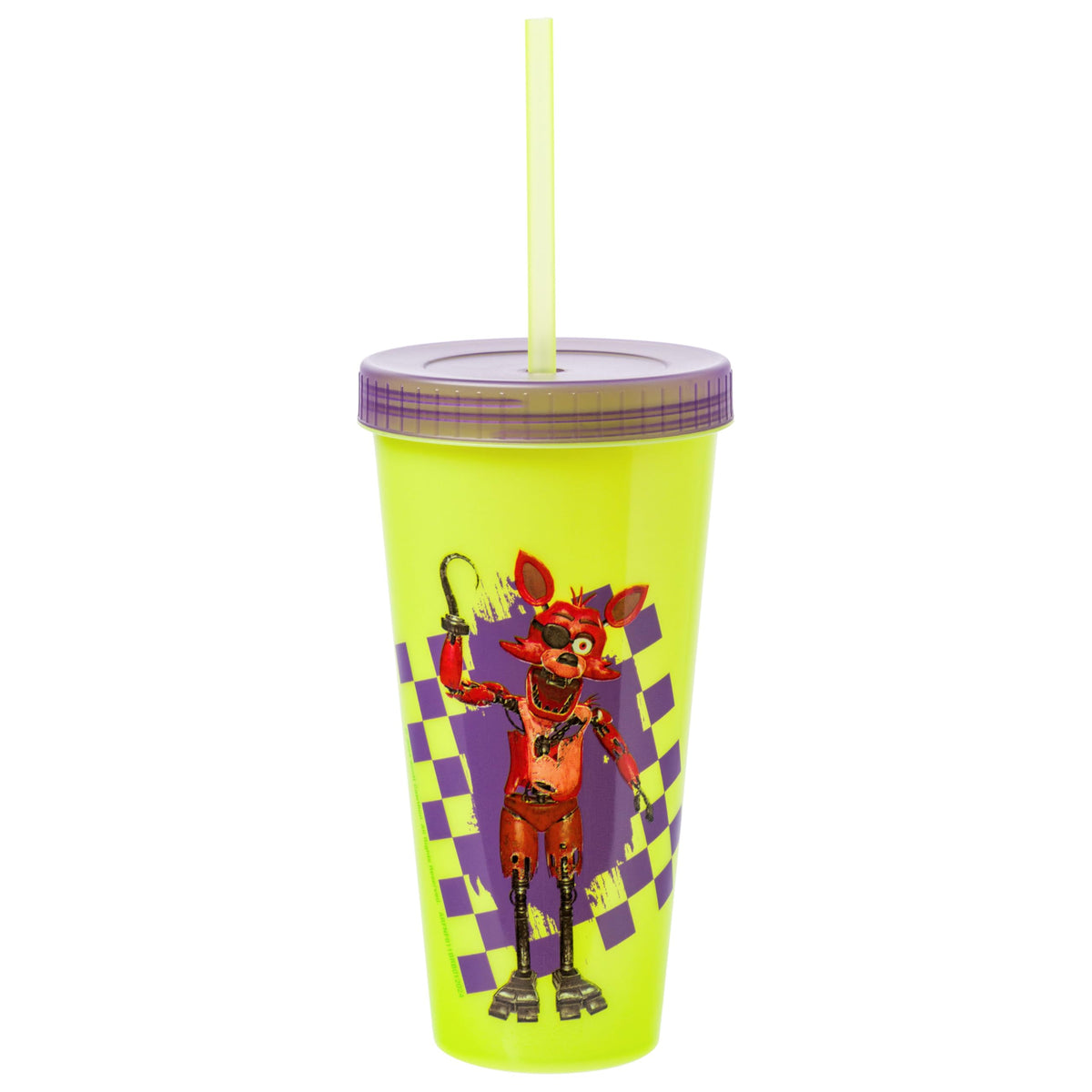 Official Silver Buffalo FNAF merchandise tumbler for fans.