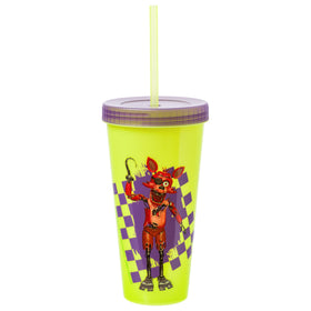 Official Silver Buffalo FNAF merchandise tumbler for fans.