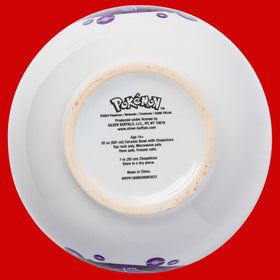 Silver Buffalo Gengar microwave-safe and top-rack dishwasher-safe bowl for simple cleanup