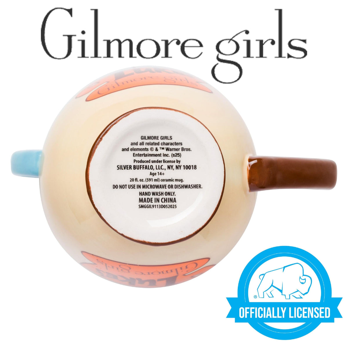Silver Buffalo Gilmore mug featuring Doose's Market for playful nostalgia during tea.