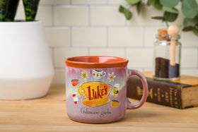 Silver Buffalo Gilmore Girls mug with Luke's Diner logo on side B, perfect display piece