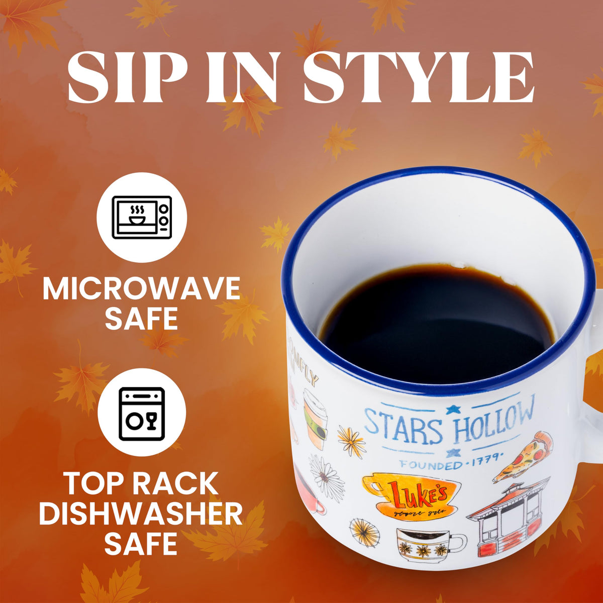 Gilmore Girls Stars Hollow gazebo scene mug for fans