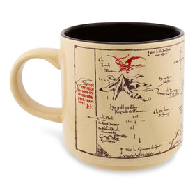 Silver Buffalo hobbit shire map mug green dragon inn detail evokes homely vibes