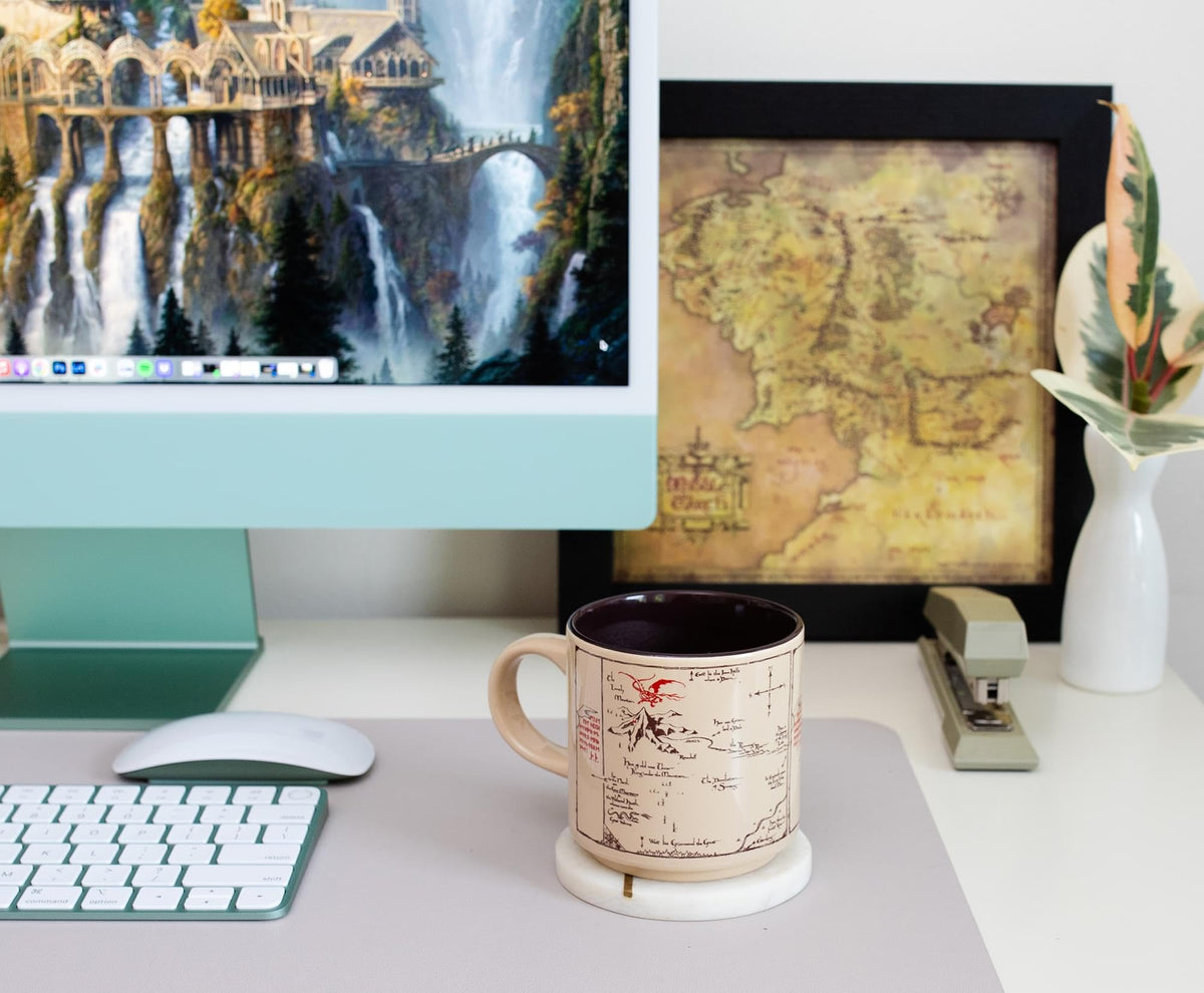 Silver Buffalo hobbit shire map mug official licensed collectible for fans
