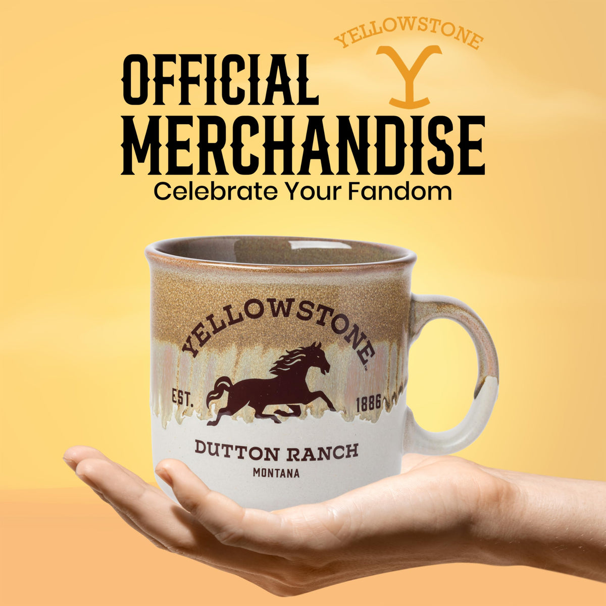 Silver Buffalo multipurpose mug image, demonstrates paperweight and storage-ready design