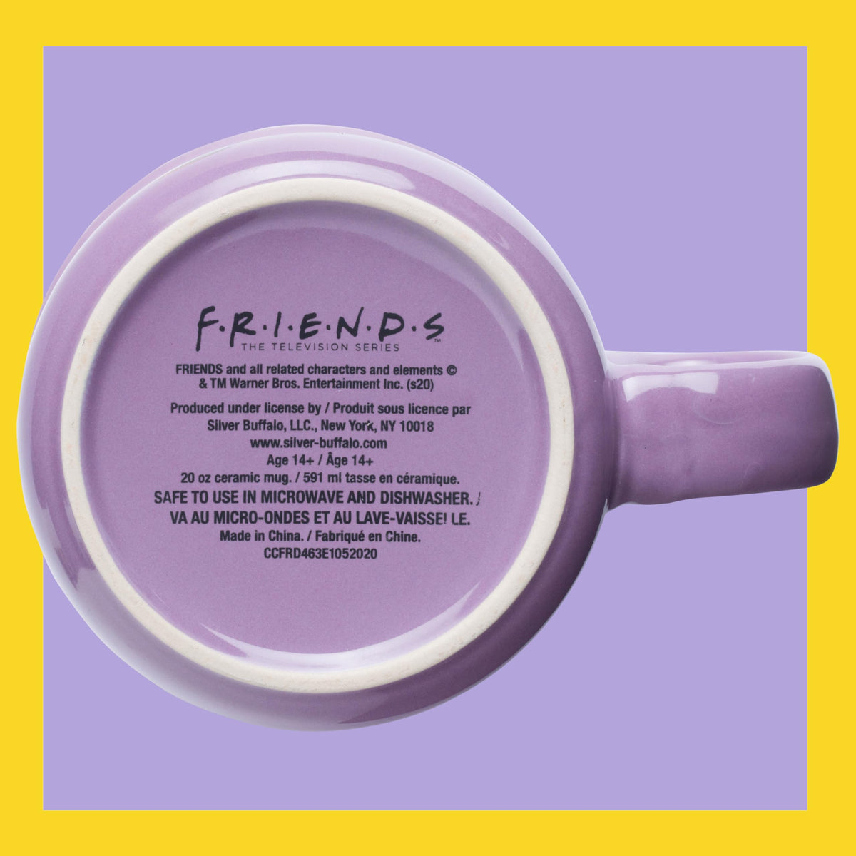 Silver Buffalo officially licensed Warner Bros. Friends Central Perk mug.