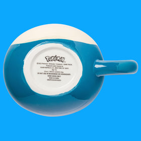 Silver Buffalo Snorlax face mug crafted ceramic glaze for hot or cold drinks.
