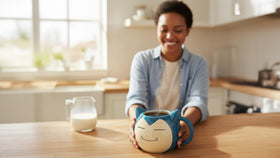Silver Buffalo Snorlax face mug makes a thoughtful gift for Pokemon fans.