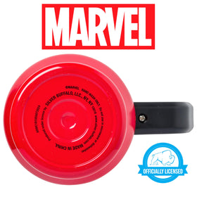 Tumbler features a sturdy handle for one-handed carrying by fans