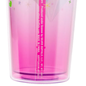 Silver Buffalo Powerpuff Girls design with stars and hearts promotes daily hydration.