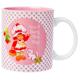 Silver Buffalo Strawberry Shortcake mug front view, ideal for daily coffee ritual