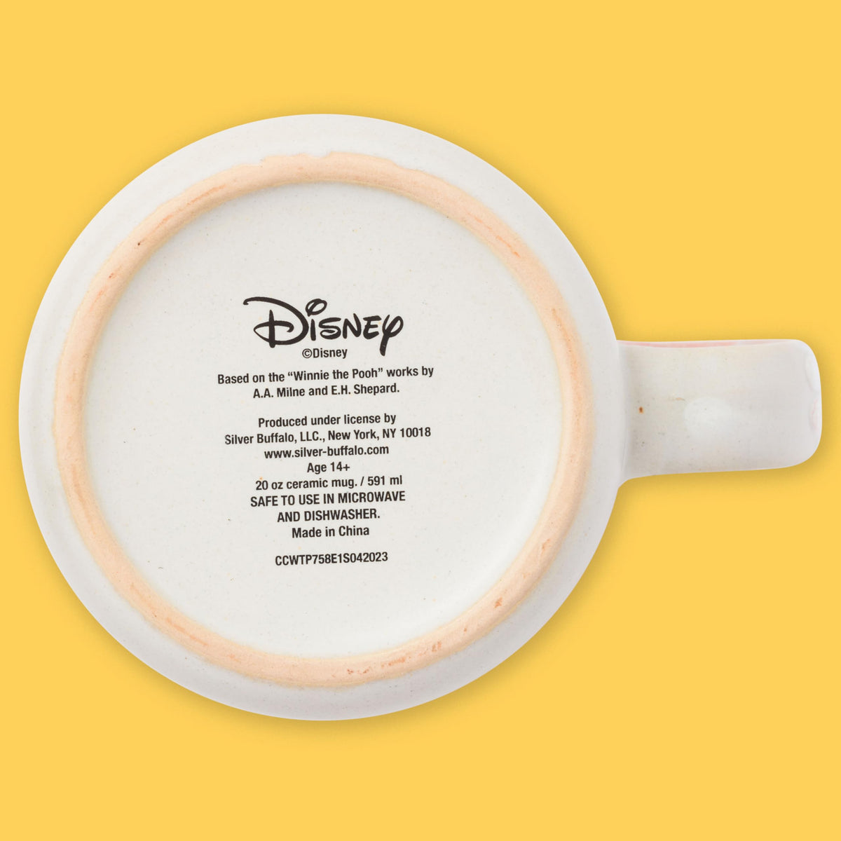 Gift-ready Winnie the Pooh camper mug from Silver Buffalo, perfect for fans and collectors.