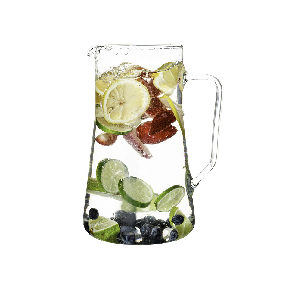 SIMAX large glass pitcher with pour spout and handle for drip-free pouring