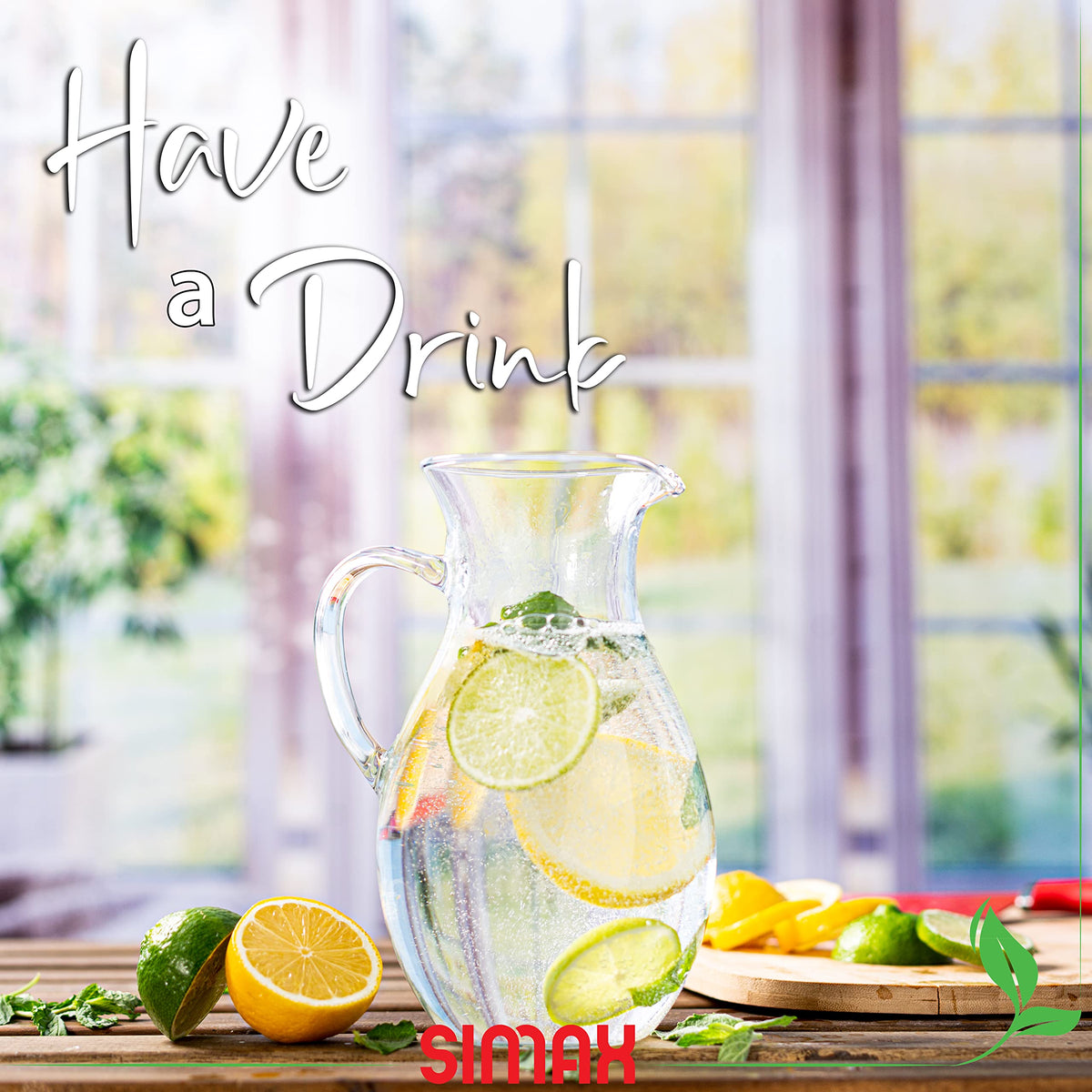 SIMAX made-in-europe pitcher from the Czech Republic signals quality.