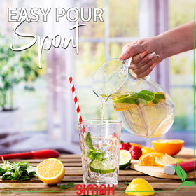 SIMAX margarita-sangria pitcher showcases clarity for vibrant beverages.