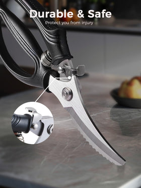 SimCoker poultry shears dishwasher safe for easy cleanup