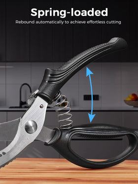 SimCoker poultry shears razor-sharp 3CR14 blade delivers clean cuts