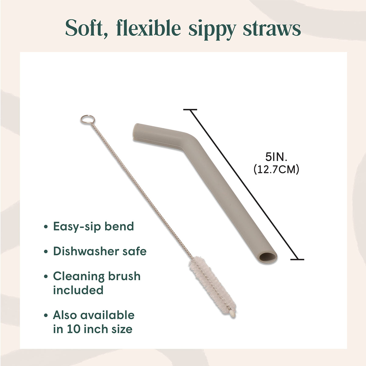 Simka Rose six-color close-up of flexible toddler straws