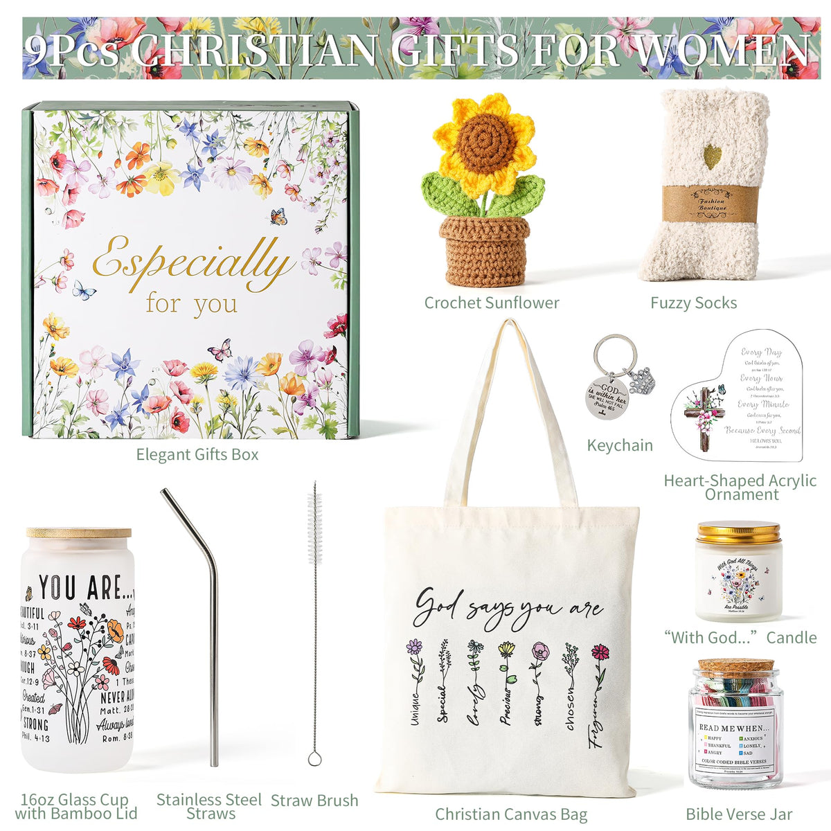 Simneygo Christian bag with scripture art for everyday use