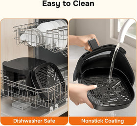 Simple Deluxe built-in light helps you monitor browning and color as it cooks.