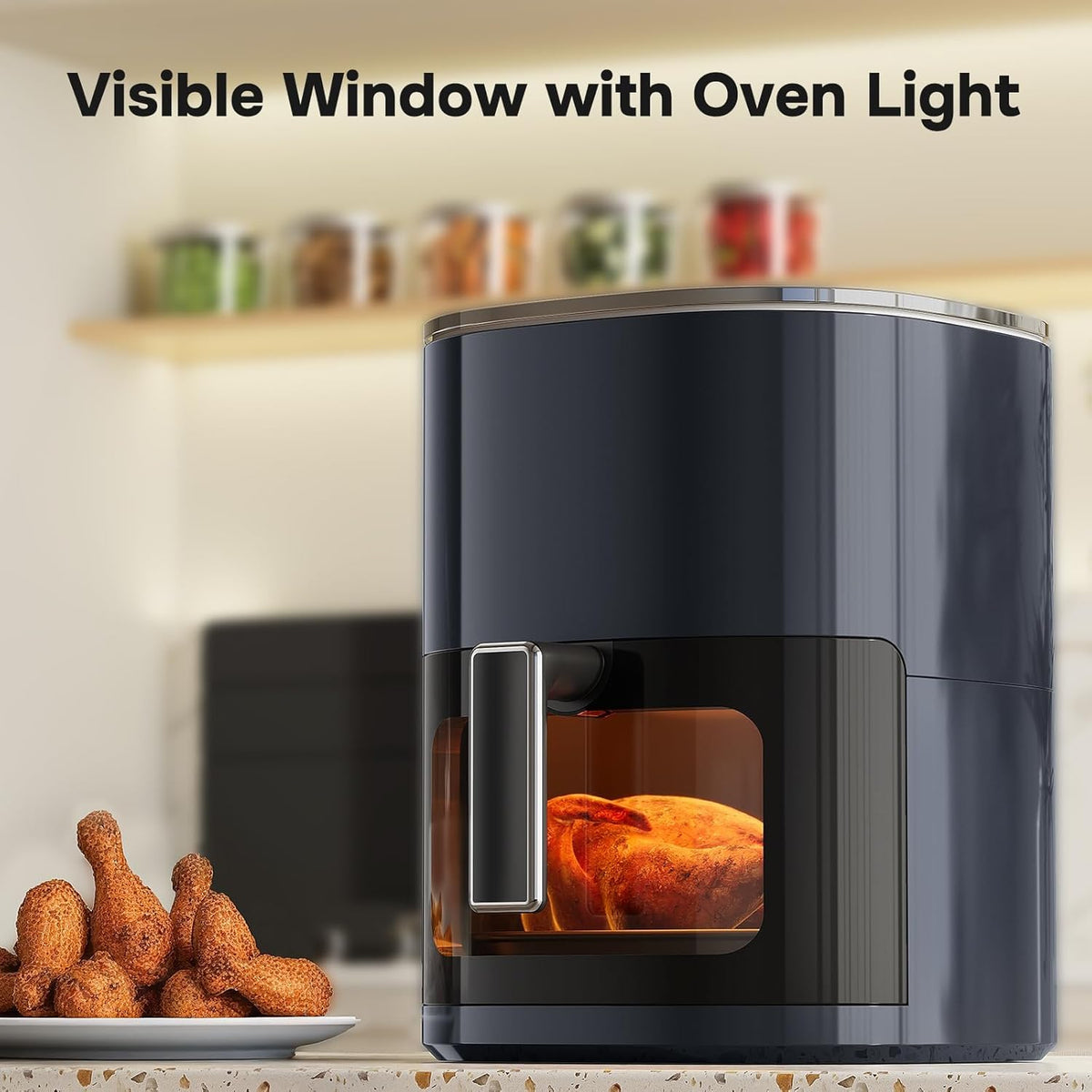 Simple Deluxe 12-in-1 air fryer fries and vegetables with up to 95 percent less oil.