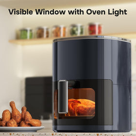 Simple Deluxe 12-in-1 air fryer fries and vegetables with up to 95 percent less oil.