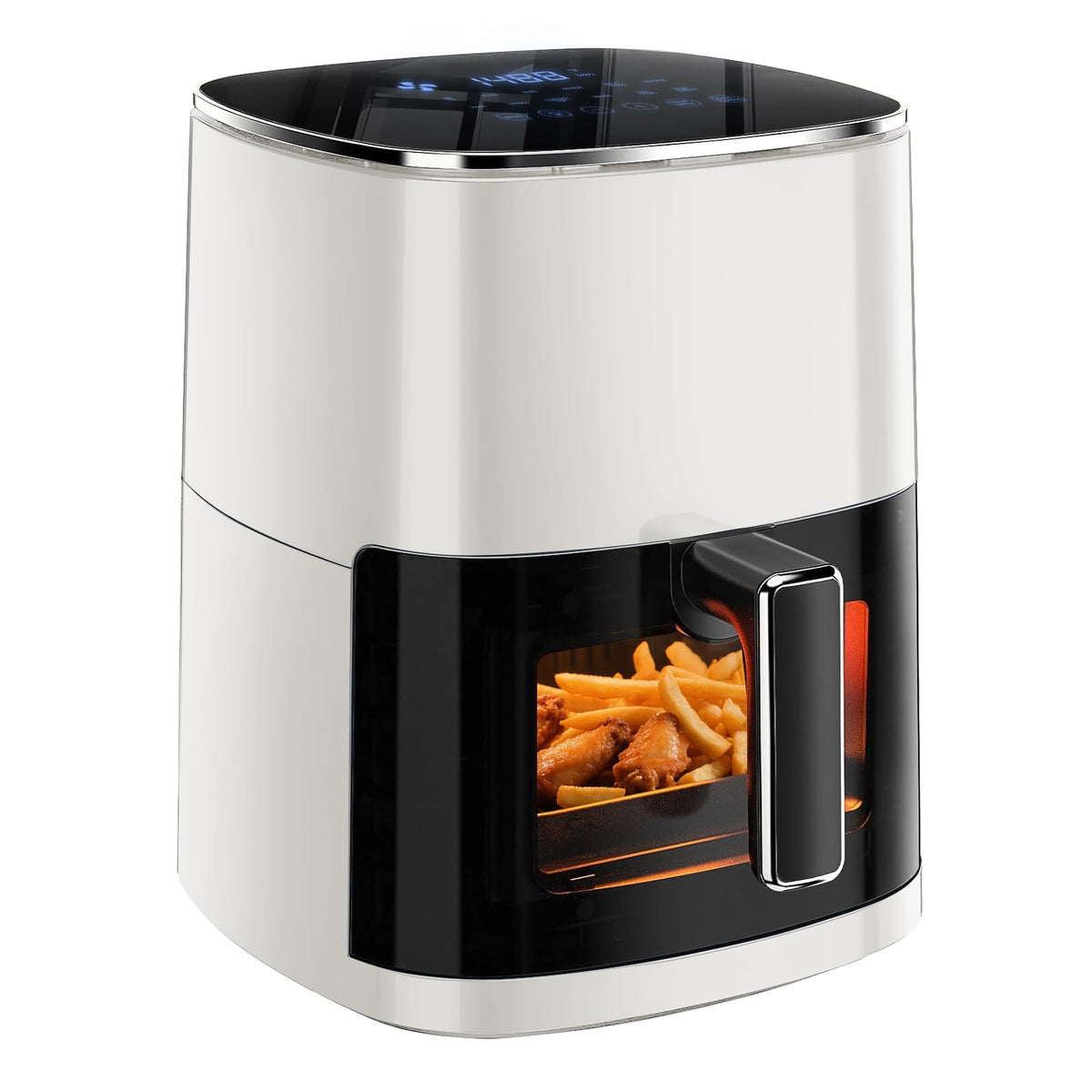 Simple Deluxe 12-in-1 Air Fryer with visible window for easy monitoring and crisp results.