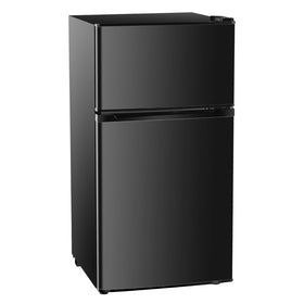 Simple Deluxe mini fridge interior shelves with adjustable spacing for flexible storage.