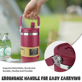 SIMPLE DRINK 18-8 stainless steel insulated tumbler preserves flavor without metallic taste.