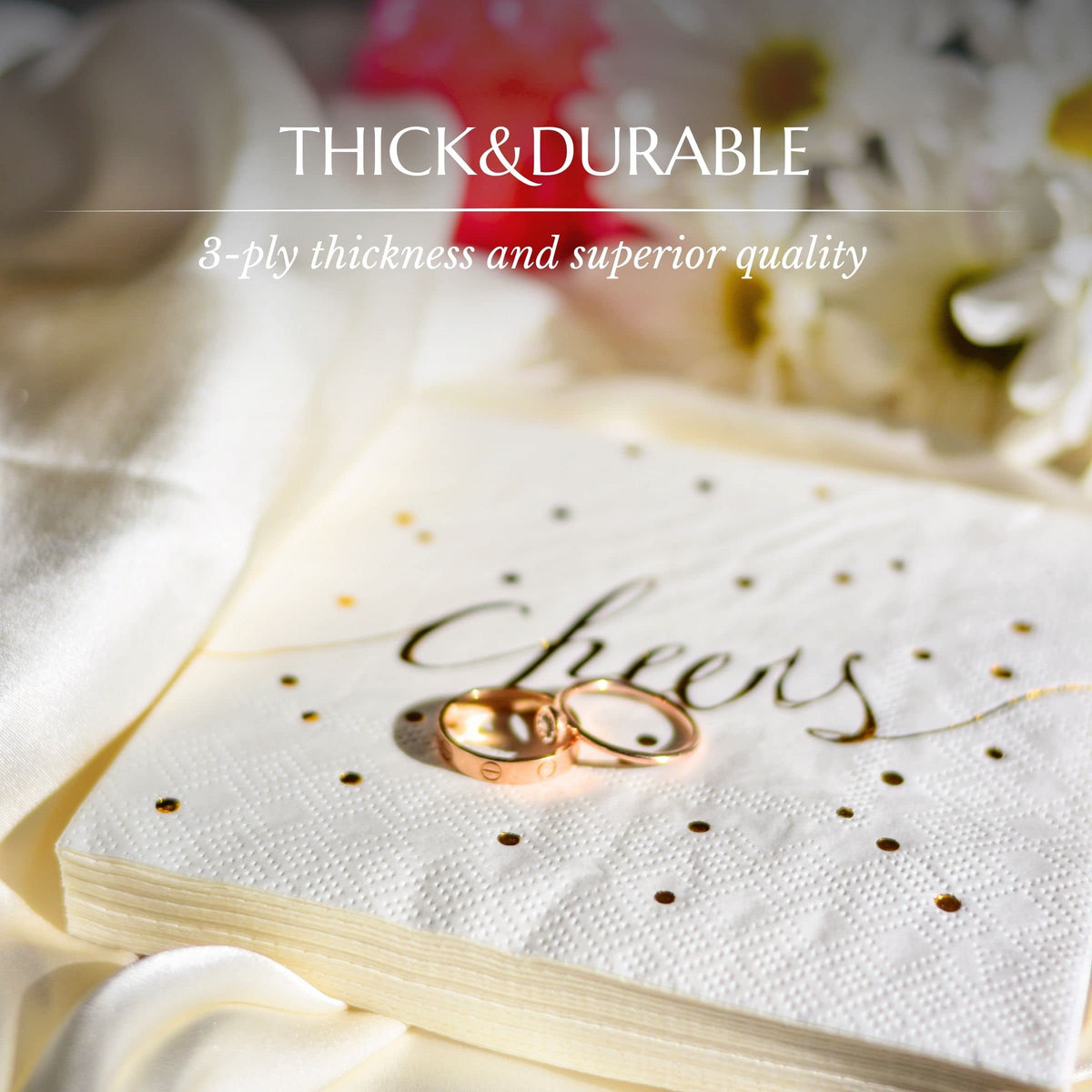 Simple-Glee 5x5 folded to 10x10 unfolded, versatile for events.