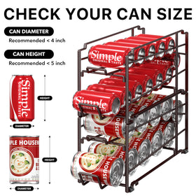 Simple Houseware 12oz can capacity highlight for standard soda and small cans