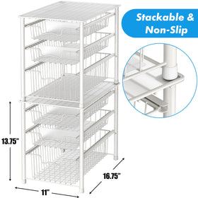 Simple Houseware basket with removable dividers enables flexible sorting