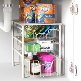 Simple Houseware stackable design offers expandable storage solutions