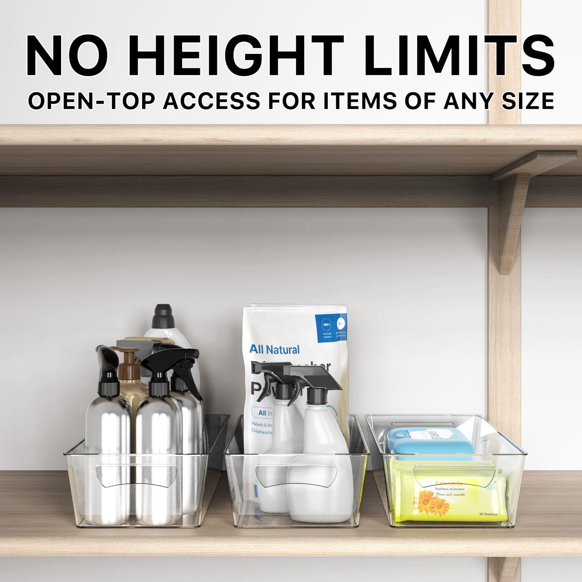 Simple Houseware removable bins for fast, mess-free cleaning