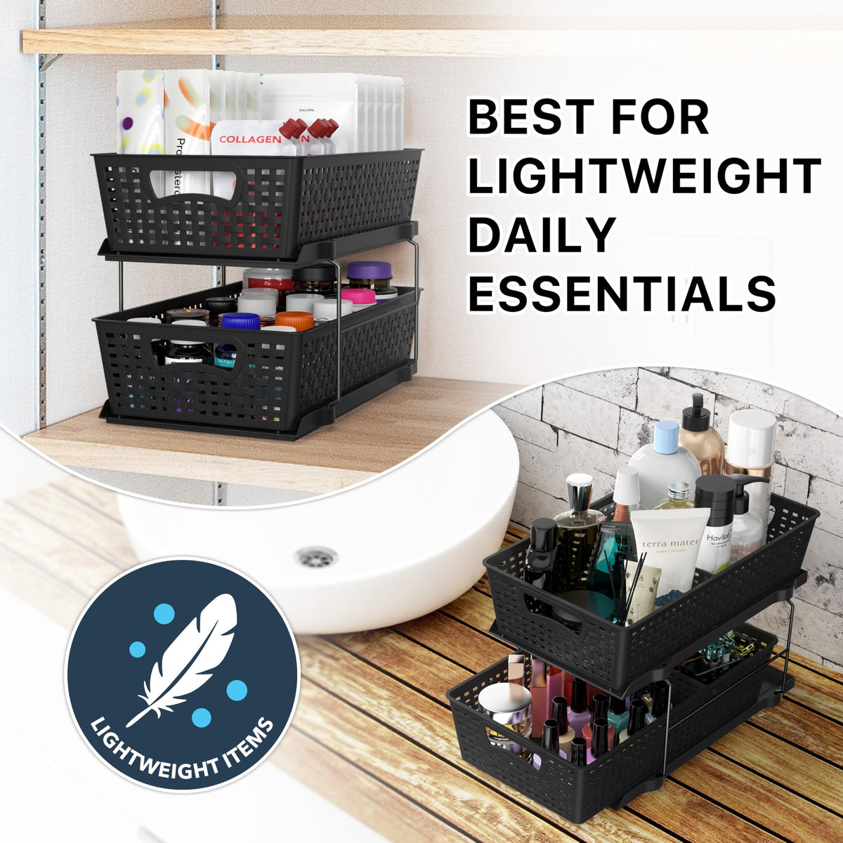 Adjustable divider from Simple Houseware adapts to items