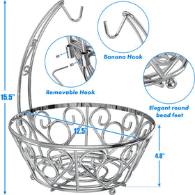 Simple Houseware banana tree hanger removable for space-saving display.