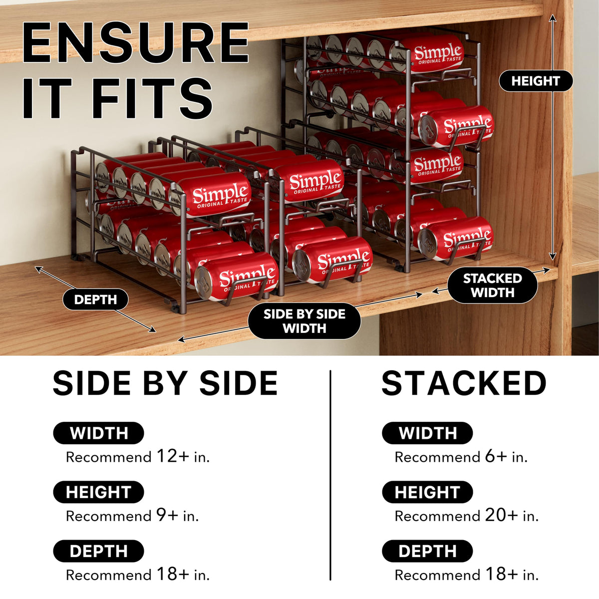 Simple Houseware bronze-coated metal rack highlights durable construction for daily use