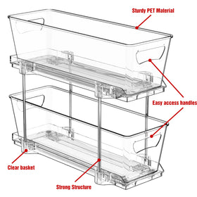 Simple Houseware cabinet storage solution helps keep items organized.