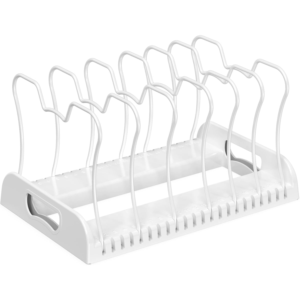Simple Houseware cake mold and bakeware holder saves space in the cabinet.