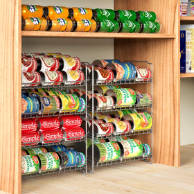Simple Houseware can rack dividers adjustable image shows eight movable spacers