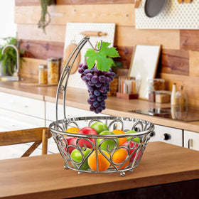 Simple Houseware chrome finish adds a sleek kitchen decor accent.