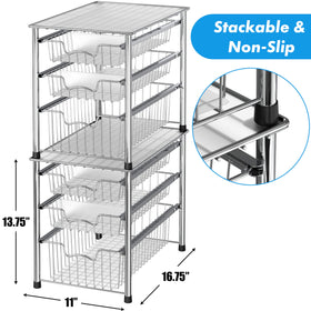 Simple Houseware chrome finish adds sturdy, sleek look to any space
