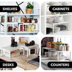 Simple Houseware in-cabinet setup saves cabinet space and reduces clutter