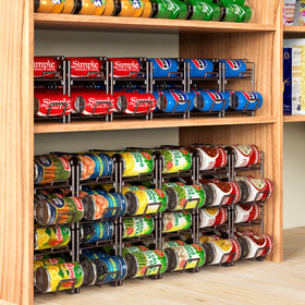 Simple Houseware fridge organization with compact dimensions 17.5 by 5.8 by 8.5 inches