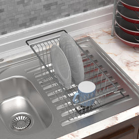 Sturdy stainless steel construction highlights durability for daily kitchen use